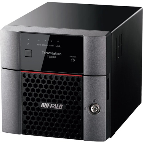 トラスコ中山 バッファロー TeraStation TS3220DNシリーズ 2ベイデスクトップNAS 2TB（ご注文単位1個）【直送品】