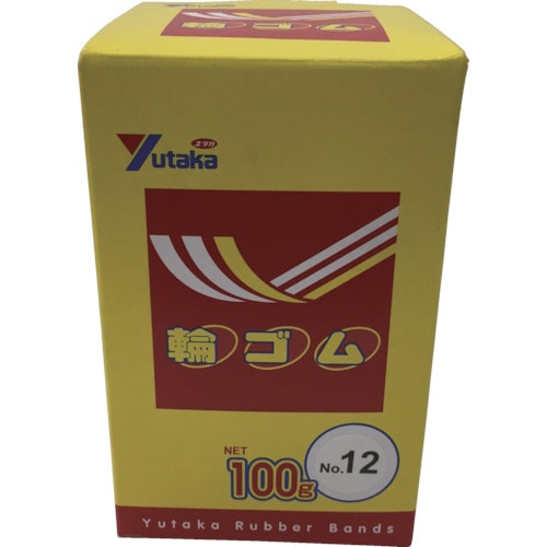 トラスコ中山 ユタカメイク 輪ゴム箱入り #12 100g（ご注文単位1箱）【直送品】