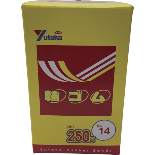 トラスコ中山 ユタカメイク 輪ゴム箱入り #14 250g（ご注文単位1箱）【直送品】