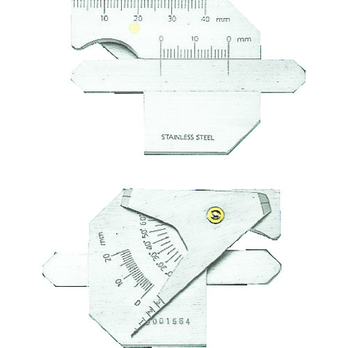 トラスコ中山 TRUSCO 溶接ゲージ 寸法測定精度±0.4（ご注文単位1個）【直送品】