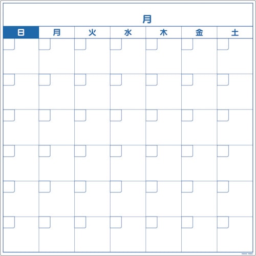 トラスコ中山 TRUSCO スケジュールボード マグネットシートタイプ 万年カレンダー（ご注文単位1枚）【直送品】