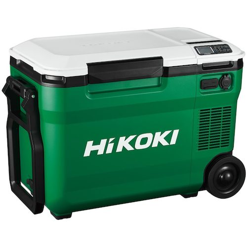 トラスコ中山 HiKOKI 18V－14.4V コードレス冷温庫大容量サイズ25L アグレッシブグリーン マルチボルトセット品 533-4201  (ご注文単位1台) 【直送品】