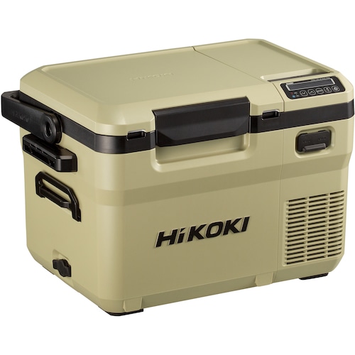 トラスコ中山 HiKOKI 18V-14.4V コードレス冷温庫コンパクトサイズ10.5L サンドベージュ マルチボルトセット品（ご注文単位 1台）【直送品】