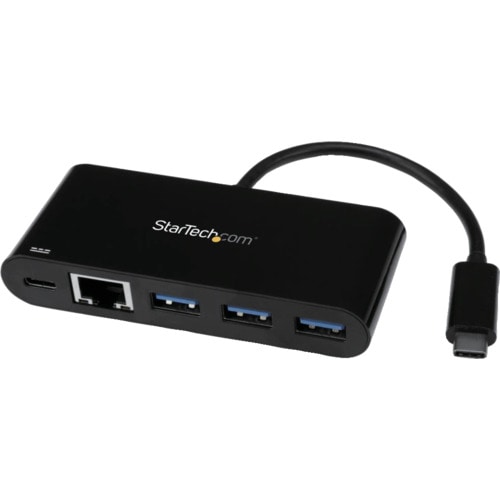 トラスコ中山 スターテック LANアダプター/USB-C/1x RJ45/10/100/1000 Mbps/3xUSB-A/PD（ご注文単位 1箱）【直送品】