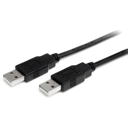 トラスコ中山 スターテック USB 2.0ケーブル／1m／Type‐A － Type‐A／480Mbps／オス－オス／ブラック／タイプA － A 540-0060  (ご注文単位1袋) 【直送品】