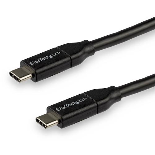 トラスコ中山 スターテック USB－Cケーブル／3m／USB 2.0／480Mbps／Type－C － Type－C／100W／オス－オス／ブラック 539-8535  (ご注文単位1袋) 【直送品】