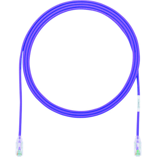 トラスコ中山 パンドウイット カテゴリ6細径パッチコード 0.5m 紫 UTP28SP0.5MVL（ご注文単位 1本）【直送品】