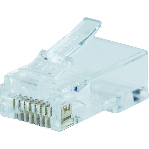 トラスコ中山 KLEIN Pass-Thruモジュラープラグ RJ45 CAT5E(10個入り)（ご注文単位 1パック）【直送品】