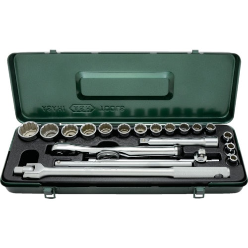 トラスコ中山 ASH レボウェイブソケットレンチセット12.7□×21PCS　855-0865（ご注文単位 1セット）【直送品】