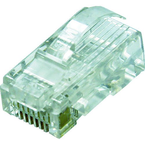 トラスコ中山 コーニング Cat5e RJ45モジュラープラグ (100個入)（ご注文単位 1箱）【直送品】