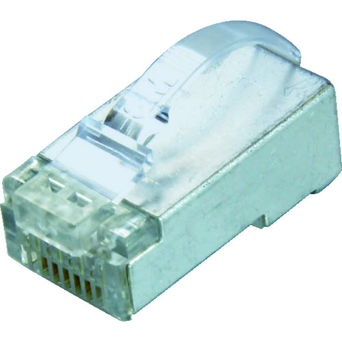 トラスコ中山 コーニング Cat5e シールド付RJ45モジュラープラグ (100個入)（ご注文単位 1箱）【直送品】