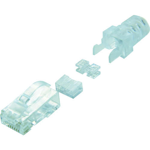 トラスコ中山 コーニング Cat6 RJ45モジュラープラグ (100個入)　418-2928（ご注文単位 1箱）【直送品】