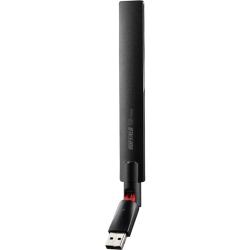 トラスコ中山 バッファロー エアステーション 11ac/n/a/g/b 433Mbps USB2.0用 ハイパワー無線LAN子機（ご注文単位 1台）【直送品】