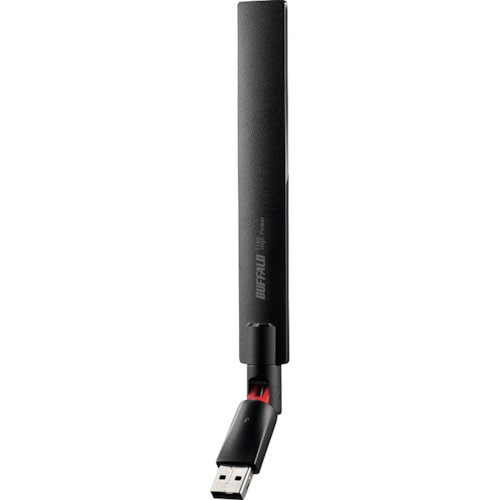 トラスコ中山 バッファロー エアステーション プロ 11ac／n／a／g／b 433Mbps USB2.0用 ハイパワー無線LAN子機 430-5492  (ご注文単位1個) 【直送品】