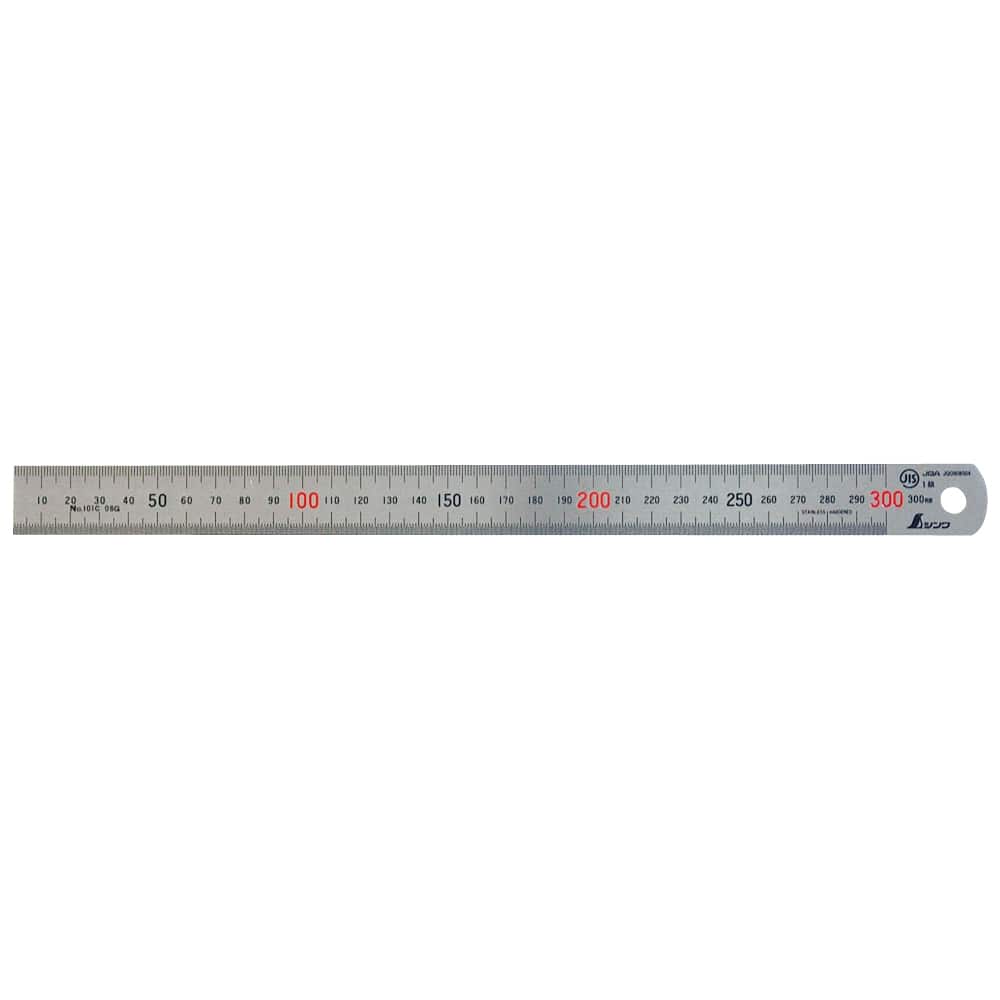 ステン直尺 30cm　№14028 1個（ご注文単位1個）【直送品】