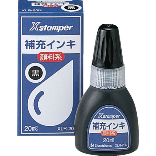 トラスコ中山 シヤチハタ 顔料系インキ20ml 黒（ご注文単位 1個）【直送品】