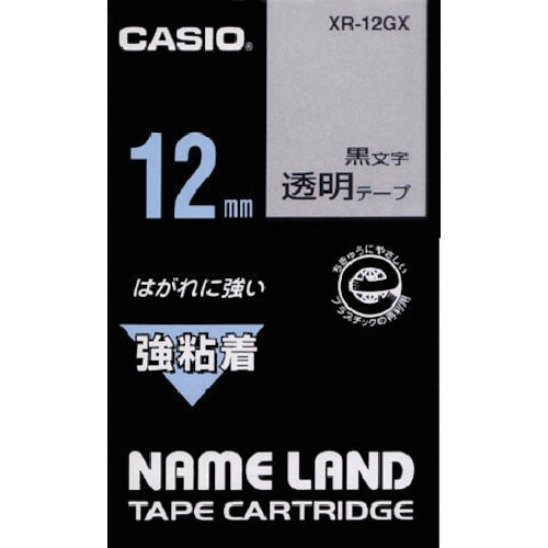 トラスコ中山 カシオ ネームランド用強粘着テープ12mm　803-6753（ご注文単位 1個）【直送品】