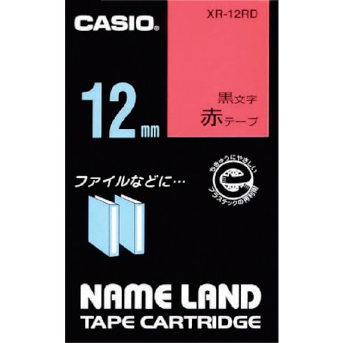 トラスコ中山 カシオ ネームランド用テープカートリッジ 粘着タイプ 12mm　002-2730（ご注文単位 1個）【直送品】