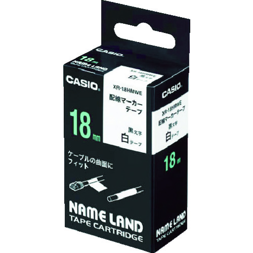 トラスコ中山 カシオ ネームランド用配線マーカーテープ18mm（ご注文単位 1個）【直送品】