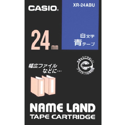 トラスコ中山 カシオ ネームランド用青テープに白文字24mm（ご注文単位 1個）【直送品】