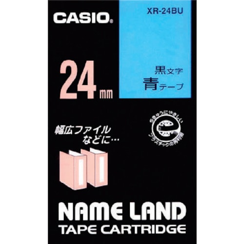 トラスコ中山 カシオ ネームランド用テープカートリッジ 粘着タイプ 24mm　002-2365（ご注文単位 1個）【直送品】