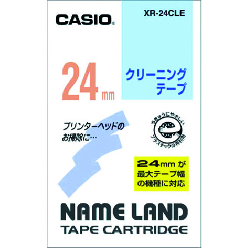 トラスコ中山 カシオ ネームランド用クリーニングテープ24mm（ご注文単位 1本）【直送品】