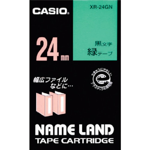 トラスコ中山 カシオ ネームランド用テープカートリッジ 粘着タイプ 24mm　002-2349（ご注文単位 1個）【直送品】