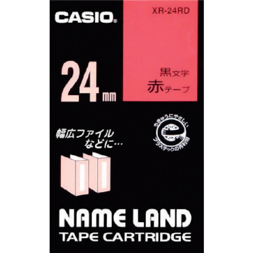 トラスコ中山 カシオ ネームランド用テープカートリッジ 粘着タイプ 24mm　002-2357（ご注文単位 1個）【直送品】