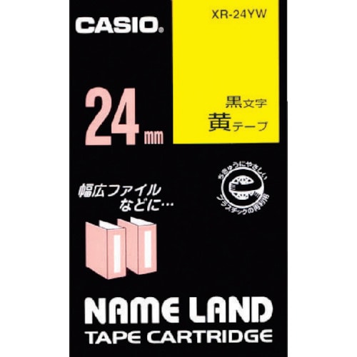 トラスコ中山 カシオ ネームランド用テープカートリッジ 粘着タイプ 24mm　002-2331（ご注文単位 1個）【直送品】