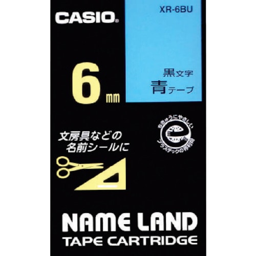 トラスコ中山 カシオ ネームランド用テープカートリッジ 粘着タイプ 6mm　002-2179（ご注文単位 1個）【直送品】