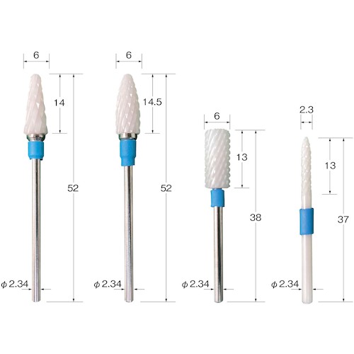 トラスコ中山 リューター ジルコバー セット(粗)（ご注文単位 1袋）【直送品】