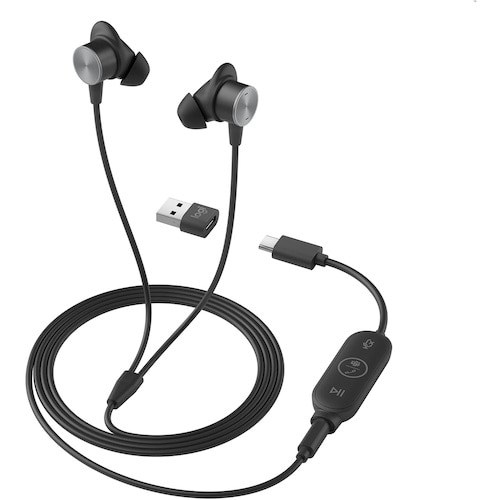 トラスコ中山 ロジクール Zone Wired Earbuds（ご注文単位 1個）【直送品】