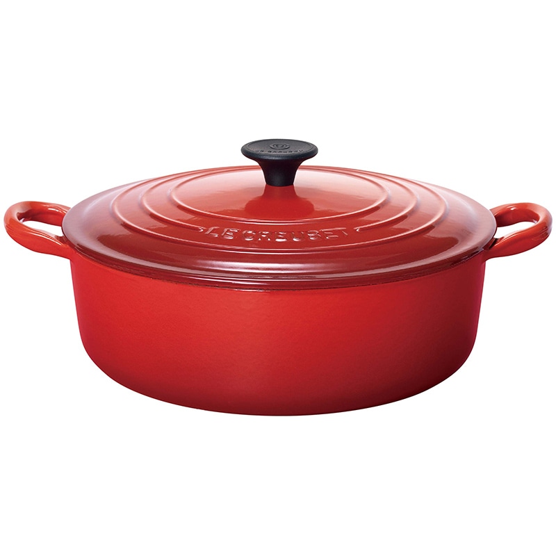ル・クルーゼ　トラディション　ココットジャポネーズ 24cm 25052-24-06　チェリーレッド 1個（ご注文単位1個）【直送品】