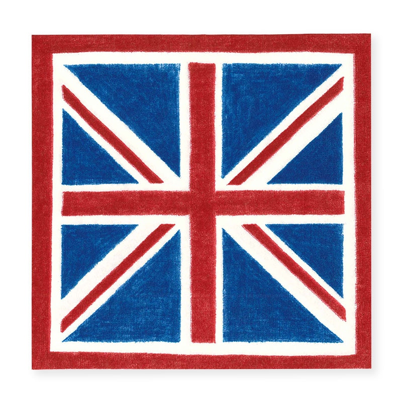 Caspari ペーパーナプキン　20枚 Union　Jack 10510L 1パック（ご注文単位48パック）【直送品】