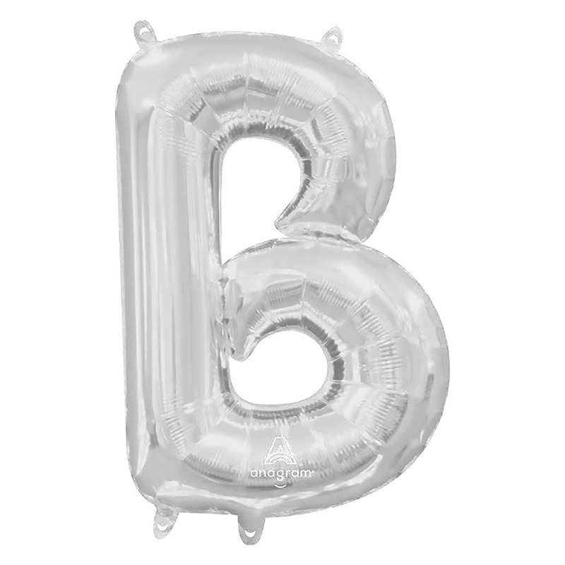 TakaraTec レターバルーン アルファベット 16インチ B シルバー  1枚（ご注文単位1枚）【直送品】