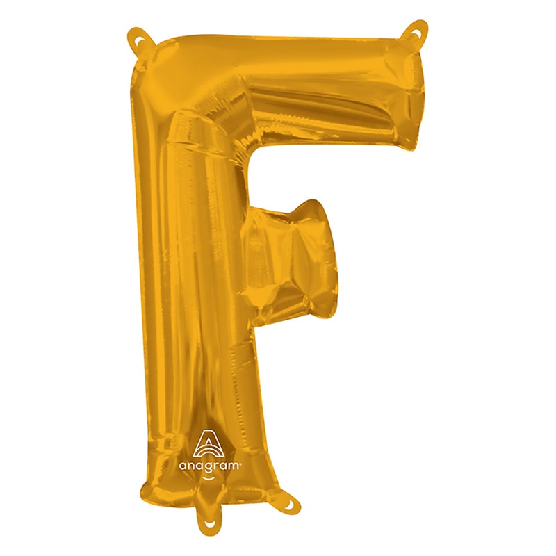 TakaraTec レターバルーン アルファベット 16インチ F ゴールド 1枚(ご注文単位1枚)【直送品】