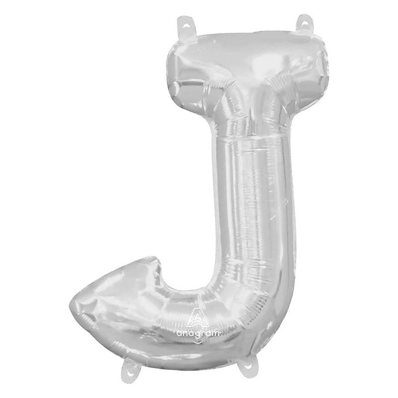 TakaraTec レターバルーン アルファベット 16インチ J シルバー  1枚（ご注文単位1枚）【直送品】