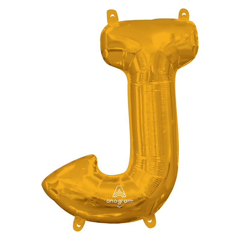 TakaraTec レターバルーン アルファベット 16インチ J ゴールド  1枚（ご注文単位1枚）【直送品】