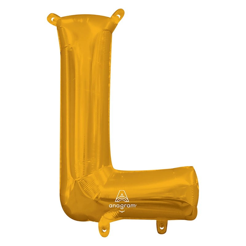 TakaraTec レターバルーン アルファベット 16インチ L ゴールド  1枚（ご注文単位1枚）【直送品】