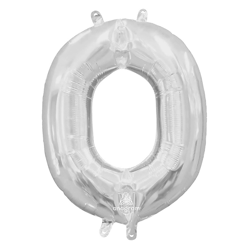 TakaraTec レターバルーン アルファベット 16インチ O シルバー  1枚（ご注文単位1枚）【直送品】