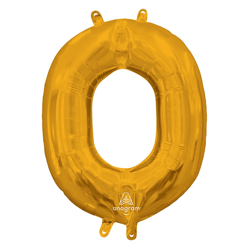 TakaraTec レターバルーン アルファベット 16インチ O ゴールド  1枚（ご注文単位1枚）【直送品】