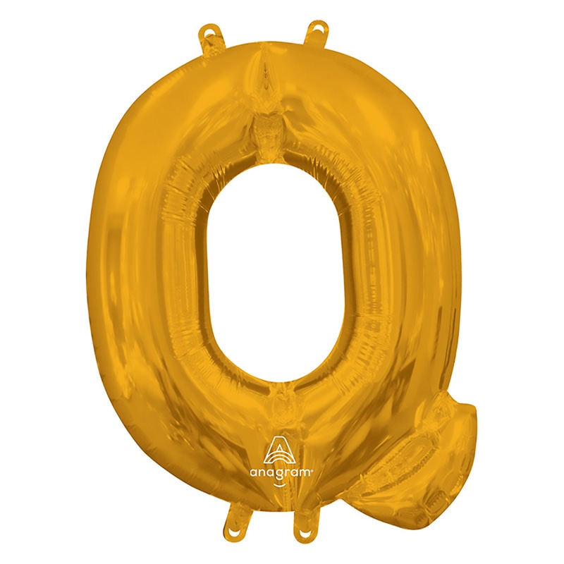TakaraTec レターバルーン アルファベット 16インチ Q ゴールド  1枚（ご注文単位1枚）【直送品】