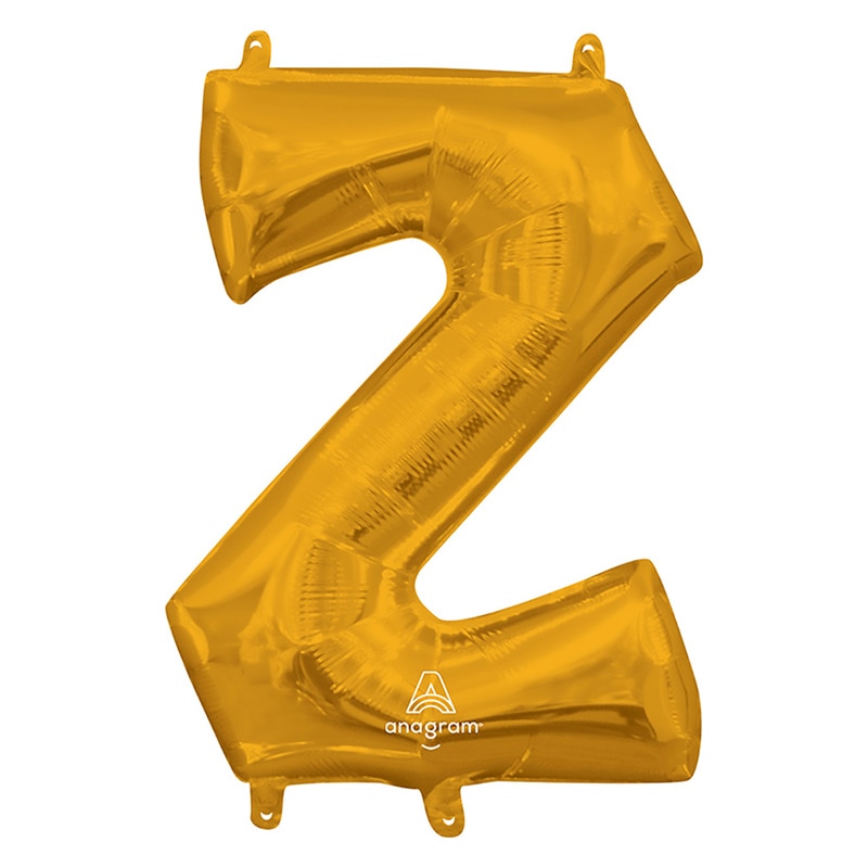 TakaraTec レターバルーン アルファベット 16インチ Z ゴールド  1枚（ご注文単位1枚）【直送品】