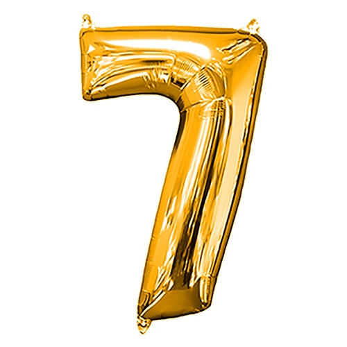 TakaraTec レターバルーン ナンバー 16インチ 7 ゴールド  1枚（ご注文単位1枚）【直送品】