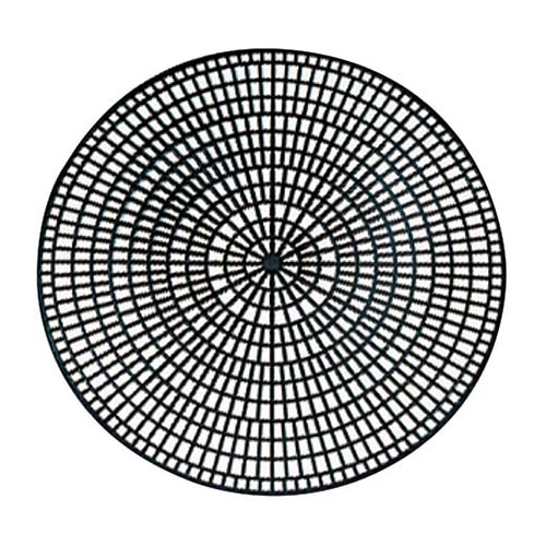 トラエックス アンチスキッド トレーマット(1枚) 1420-01 丸型 1個(ご注文単位1個)【直送品】