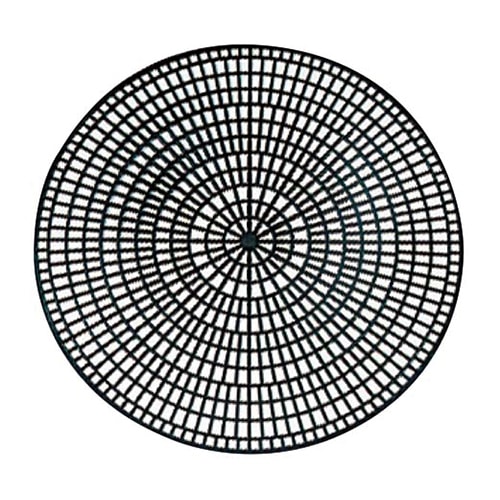 トラエックス アンチスキッド トレーマット(1枚) 1620-01 丸型 1個(ご注文単位1個)【直送品】