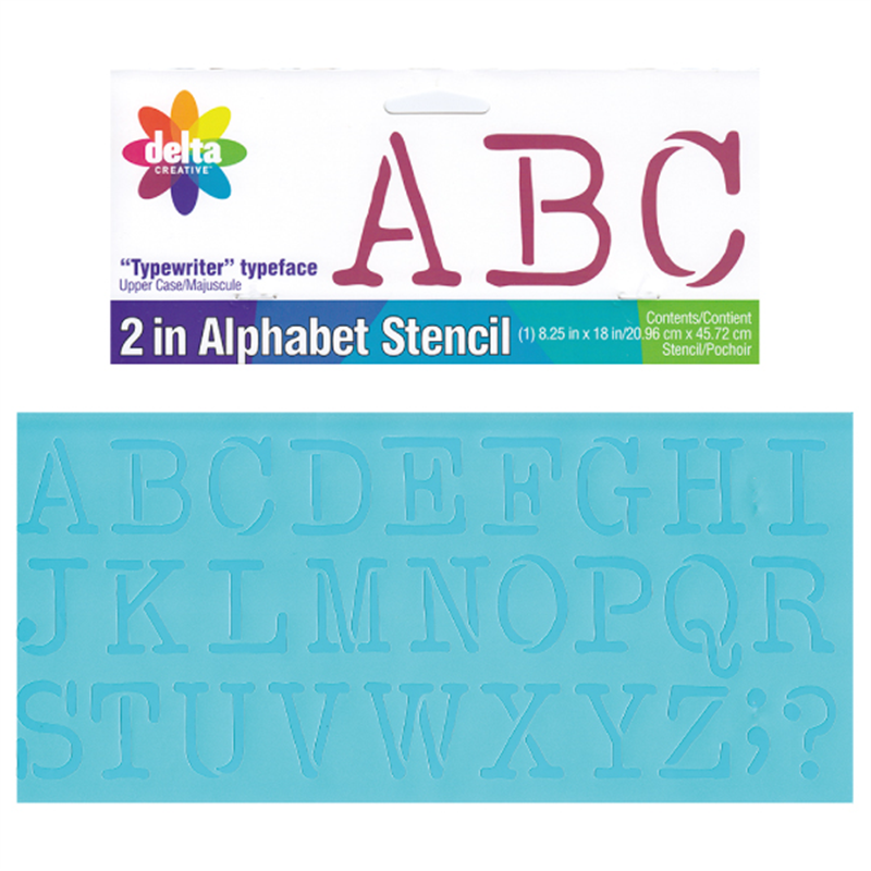 Plaid ステンシルシート 2in Typewriter 21cm×45cm 1枚 DT95717 1枚(ご注文単位1枚)【直送品】