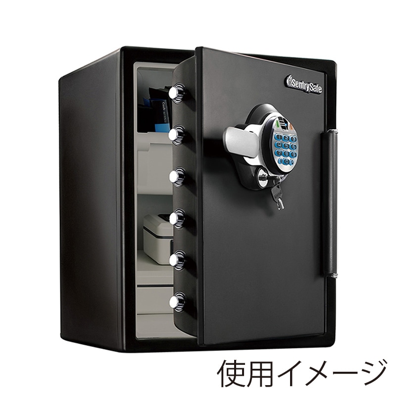 マスターロック・セントリー 据置型スタンダード金庫 ビッグボルト 指紋認証 L テンキー式 JFW205BXL 1台(ご注文単位1台)【直送品】