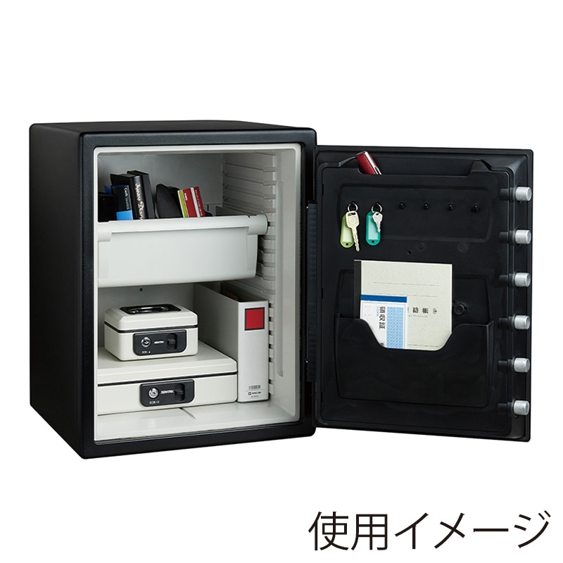 マスターロック・セントリー 据置型スタンダード金庫 ビッグボルト 指紋認証 L テンキー式 JFW205BXL 1台(ご注文単位1台)【直送品】