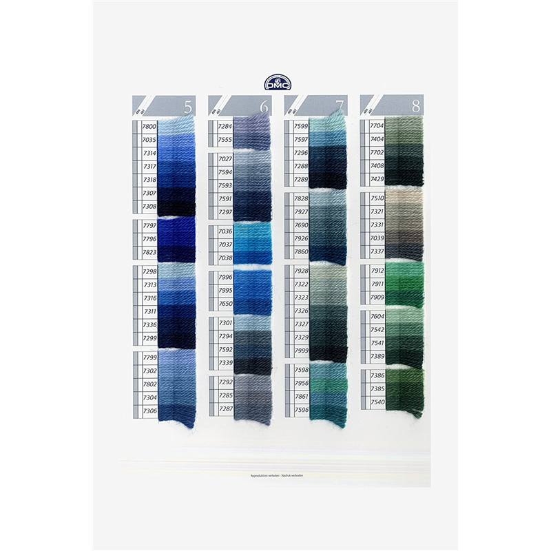 DMC T55884:W55884見本帳 現物付見本帳 W125A 1冊(ご注文単位1冊)【直送品】